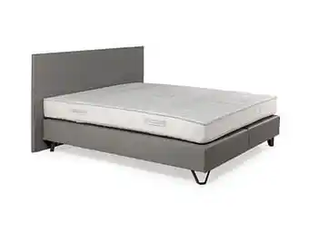 Deba Meubelen Boxspring BOX 25 excl. matras - Lederlook grijs Grijs aanbieding