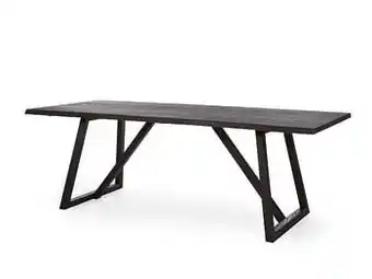 Deba Meubelen Eetkamertafel ITACA - Antraciet/Hout Hout aanbieding
