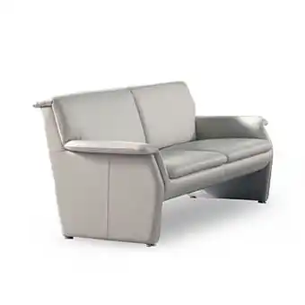 Deba Meubelen 3-zit zetel TOLOMEO - Leder Samoa Silver Grijs aanbieding