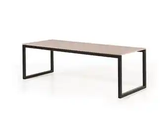 Deba Meubelen Tafel SOUL - Zwart/Eiken Zwart aanbieding