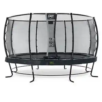 Brico Exit trampoline Elegant Premium + veiligheidsnet Deluxe ø427cm zwart aanbieding