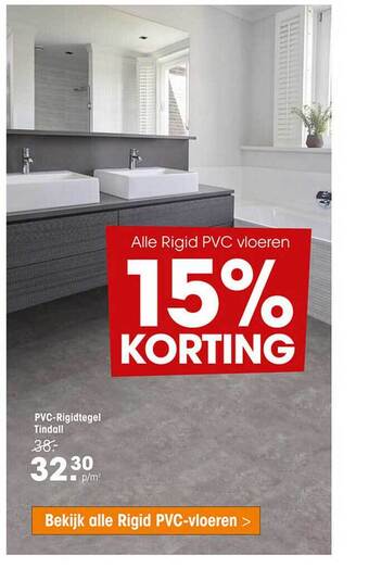 Kwantum Pvc Rigidtegel Tindall aanbieding