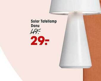 Kwantum Solar Tafellamp Danu aanbieding