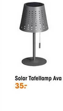 Kwantum Solar Tafellamp Ava aanbieding