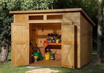 Brico Weka tuinhuis 325 Type A GR2 beits 250x299cm aanbieding