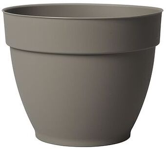Brico Deroma bloempot Vaso Ninfea met waterreserve taupe Ø26cm aanbieding