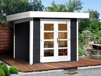 Brico Weka tuinhuis 126 GR3 anthraciet 295x300cm aanbieding