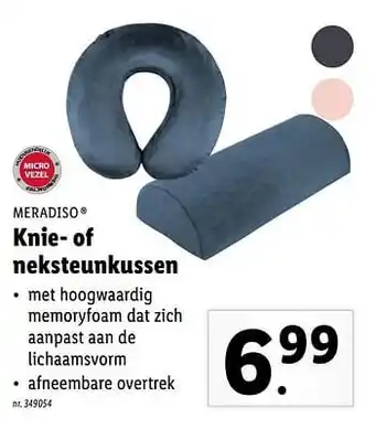 Lidl Knie- of neksteunkussen aanbieding