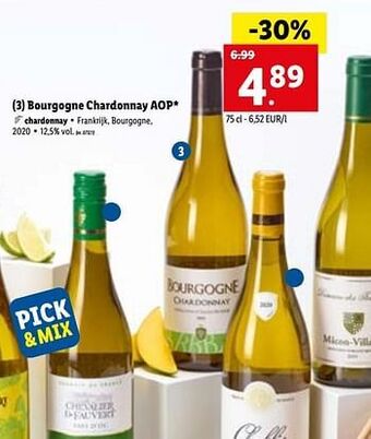 Lidl Bourgogne chardonnay aop aanbieding