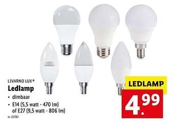Lidl Ledlamp aanbieding