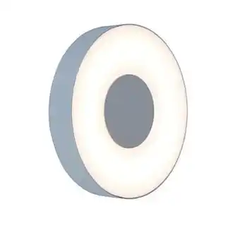 Brico Lutec buiten wandlamp ’Ublo rond’ grijs 11W aanbieding
