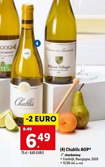 Lidl Chablis aop aanbieding