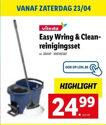 Lidl Vileda Easy Wring & Cleanreinigigsset aanbieding