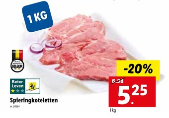 Lidl Spieringkoteletten aanbieding