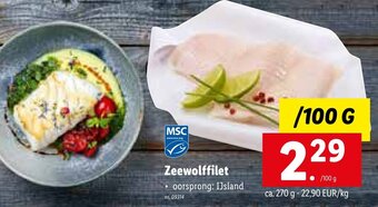 Lidl Zeewolffilet aanbieding