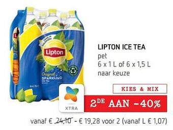 Spar Colruyt Lipton ice tea aanbieding