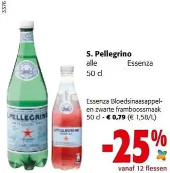 S. pellegrino essenza bloedsinaasappelen zwarte framboossmaak