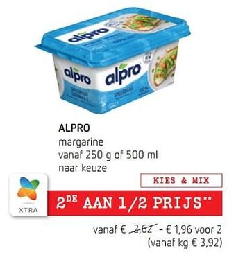 Spar Colruyt Alpro margarine aanbieding