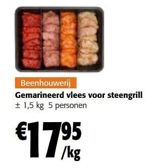 Gemarineerd vlees voor steengrill