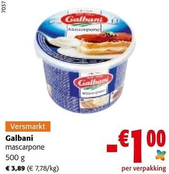 Colruyt Galbani mascarpone aanbieding