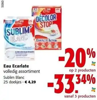 Eau ecarlate sublim blanc