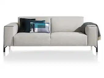 Deba Meubelen 3-zit PRIZZI met pocketveren en designpoot - Lady lichtgrijs Lichtgrijs aanbieding