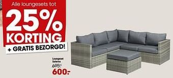 Kwantum Loungeset salerno aanbieding