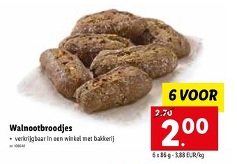 Lidl Walnootbroodjes aanbieding