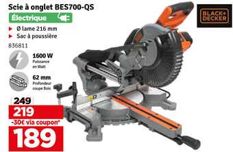 Black+Decker Scie a onglet Bes700-qs
