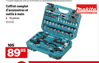 Mr Bricolage Makita Coffret complet d'accessoires et outils a main aanbieding