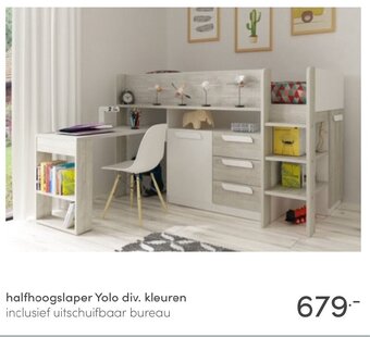 Baby & Tiener Halfhoogslaper Yolo div. kleuren aanbieding