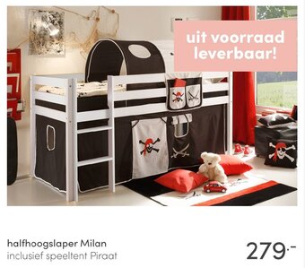 Baby & Tiener Halfhoogslaper Milan aanbieding