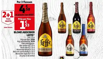 Auchan Blond Abdijbier Leffe aanbieding