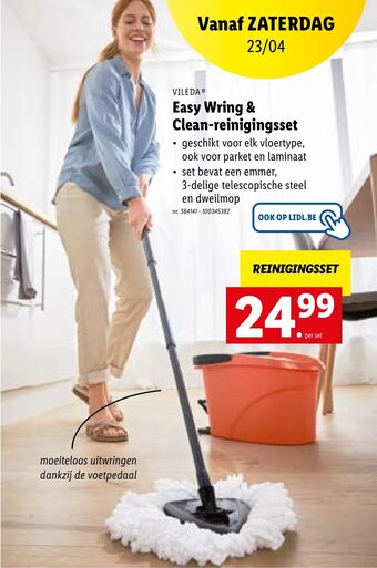 Lidl Vileda Easy Wring & Clean-reinigingsset aanbieding
