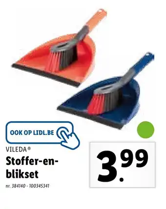 Lidl Vileda Stoffer-en-blikset aanbieding