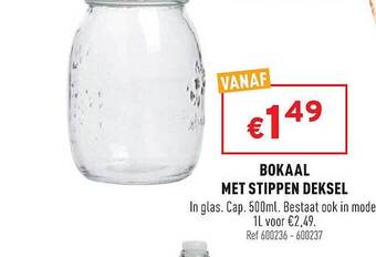 Trafic Bokaal Met Stippen Deksel aanbieding
