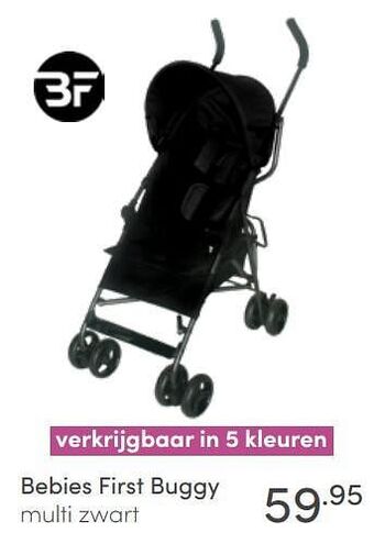Baby & Tiener Bebies first buggy multi zwart aanbieding