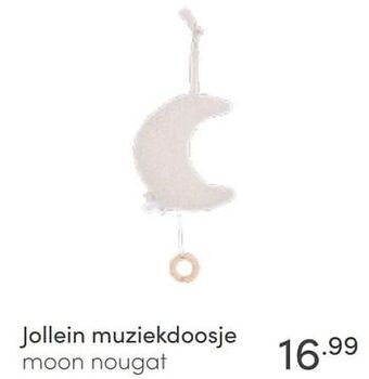 Baby & Tiener Jollein muziekdoosje moon nougat aanbieding