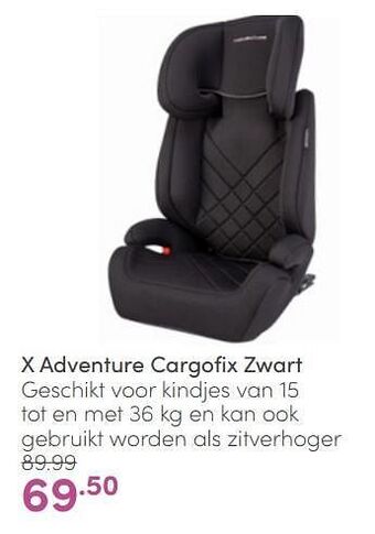 Baby & Tiener X adventure cargofix zwart aanbieding