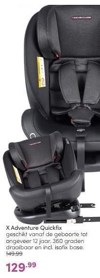 Baby & Tiener X adventure quickfix aanbieding