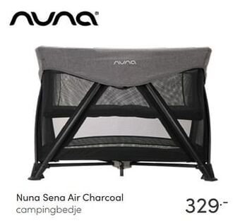 Baby & Tiener Nuna sena air charcoal campingbedje aanbieding
