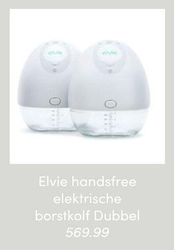Baby & Tiener Elvie handsfree elektrische borstkolf dubbel aanbieding