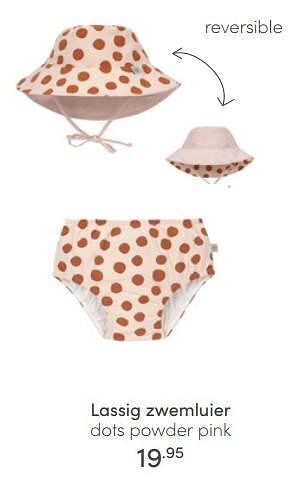 Lassig zwemluier dots powder pink