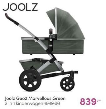Baby & Tiener Joolz geo2 marvellous green 2 in 1 kinderwagen aanbieding
