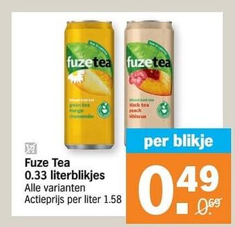 Albert Heijn Fuze tea aanbieding