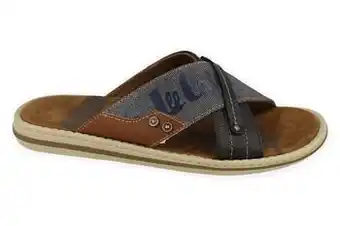 Berca Shoes Lee Cooper Slipper Heren - Blauw aanbieding
