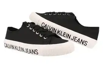 Calvin Klein Sneaker Laag Dames Destinee Trend Grote Logo - Zwart