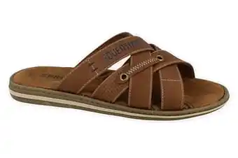 Berca Shoes Sprox Pantoffel Heren - Cognac aanbieding