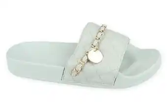 Berca Shoes Mode-Mania Badslipper Dames Slide - Lichtblauw aanbieding