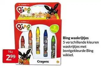 Bing waskrijtjes